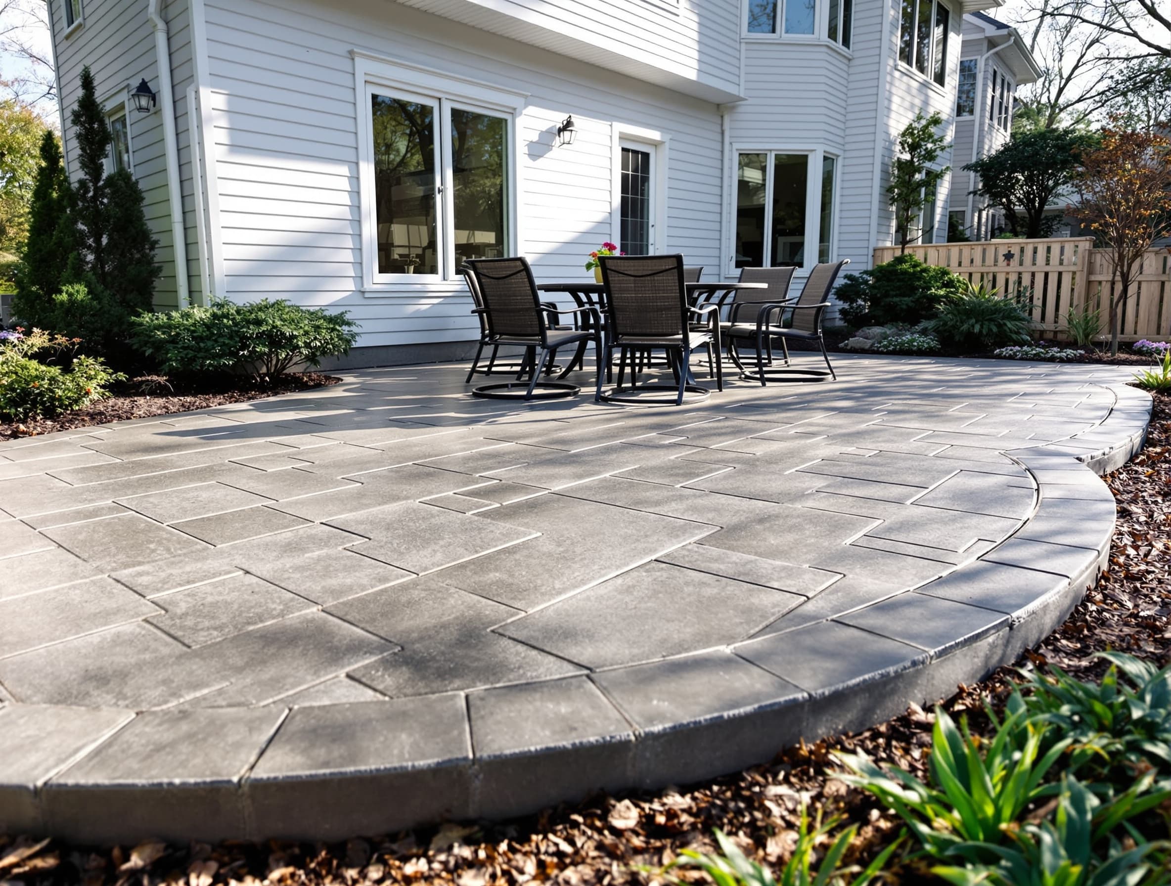 Stamped Concrete Patio — Levittown, NY